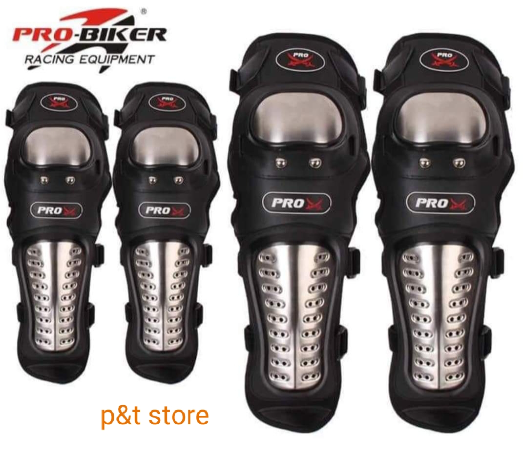 Bó gối tay chân chất liệu( nhựa- inox ) Pro-Biker hàng cao cấp cực chất...