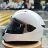 Mũ Bảo Hiểm Fullface Sunda 821 1 kính from dáng nhỏ gọn lót tháo giặt tiện lợi-TRẮNG BÓNG