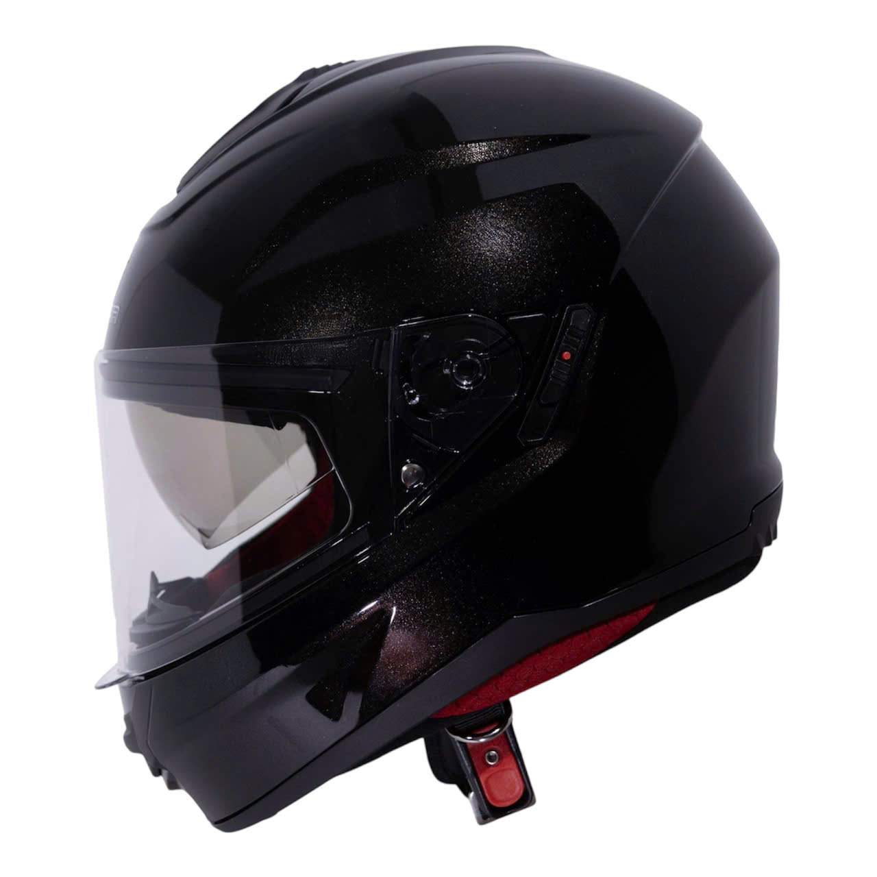 Mũ bảo hiểm Fullface SUNDA 823 2 kính kiểu dáng thể thao  lót tháo giặt vệ sinh tiện lợi -ĐEN  kim tuyến