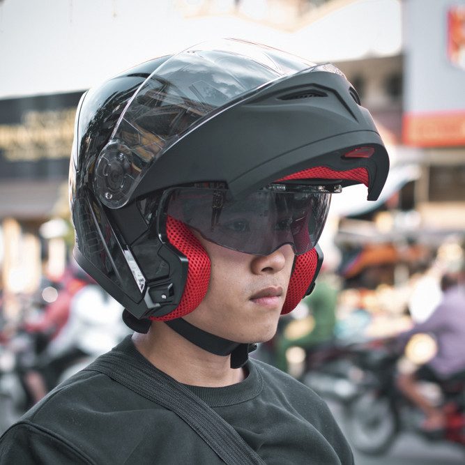 Mũ Bảo Hiểm FullFace Lật Hàm EGO E9 - Nhiều Màu
