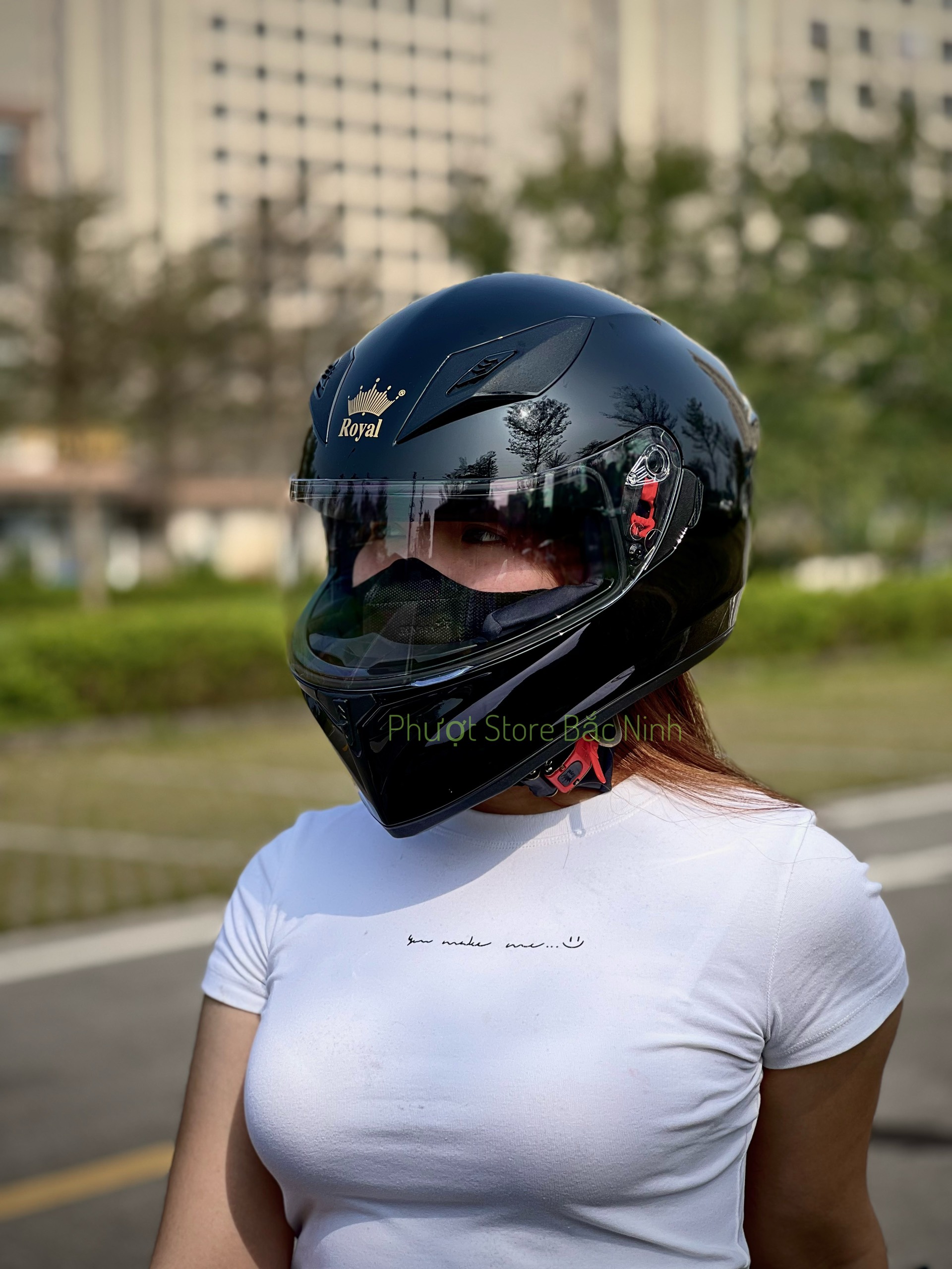 Mũ Bảo Hiểm Fullface Royal M138B